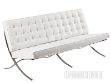 Picture of BARCELONA 3 Seater Sofa *Italian Leather- White