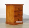 Picture of HERITAGE 3 DRW Bedside Table *Solid Pine