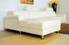 Picture of CASABLANCA Genuine Leather Corner Sofa *White