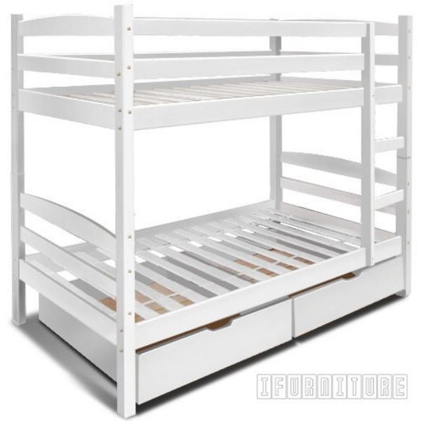 Picture of STARLET Bunk Bed with Storage *White Color