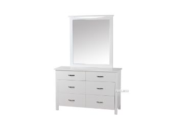 Picture of PORTLAND 6 DRW Dressing Table with Mirror