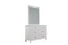 Picture of PORTLAND 6 DRW Dressing Table with Mirror (Cream)
