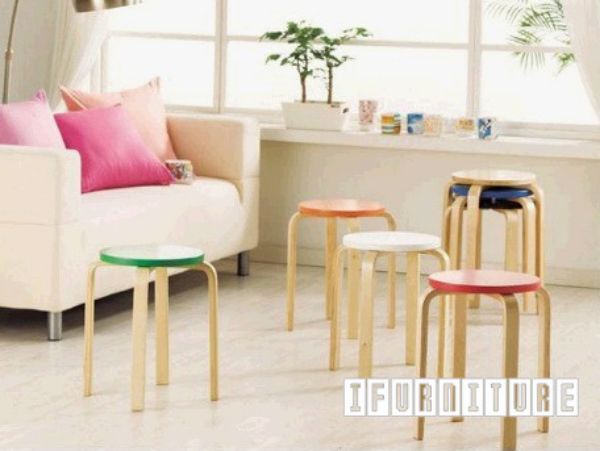 Picture of IKAR Bend Wood Stool