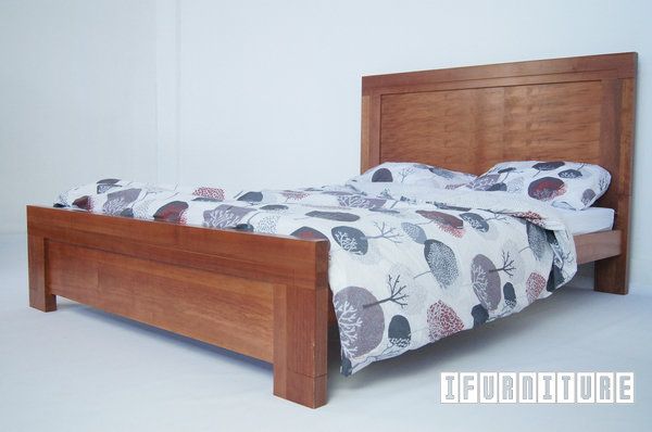 Picture of AYERS ROCK Queen Size Bed *Australian MYRTLE Wood
