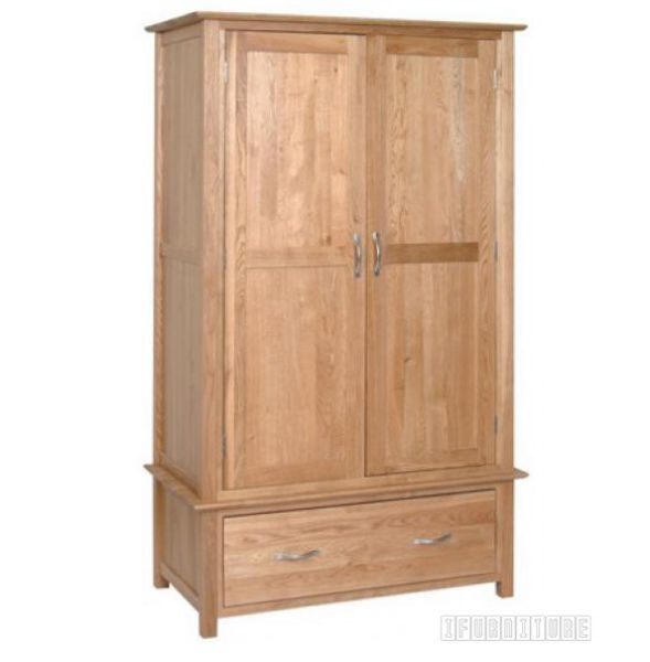 Picture of NEWLAND Solid OAK Double Wardrobe on Drawer