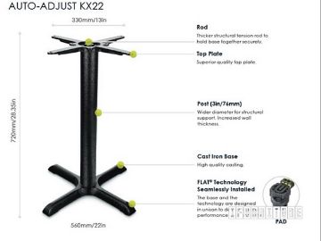 Picture of [Commercial Supply Only] KX22 FLATTECH Auto Adjust Table Base