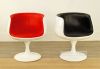 Picture of TULIP Gloss Lounge Chair *Dark & Red