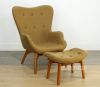 Picture of GRANT FEATHERSTON Chair with Ottoman *Fiberglass & Cashmere