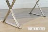 Picture of LONGITUDE Cross Leg White Gloss Desk