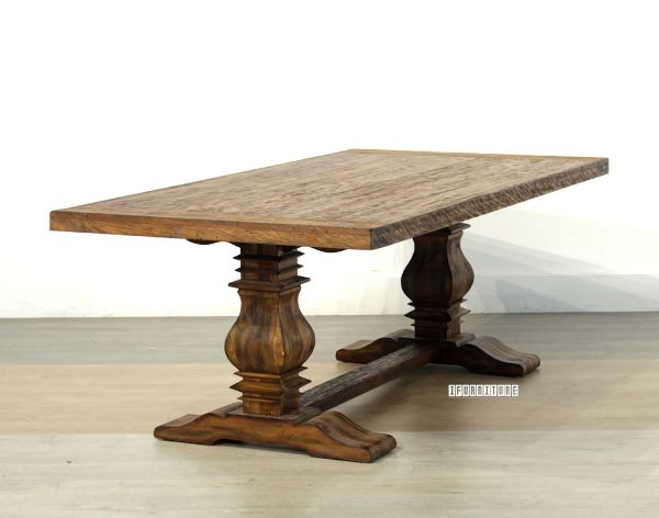 Picture of ASPEN Trestle Table *Solid Elm