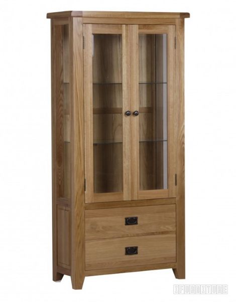 Picture of RIVERLAND Solid OAK Display Cabinet