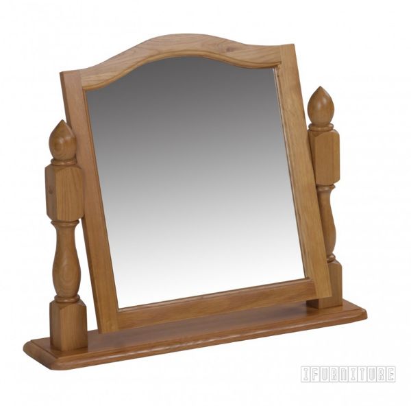 Picture of RIVERLAND Solid OAK Pedestal Mirror