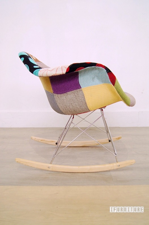 RAR Replica Eames rocking chair Fabric Patch Version