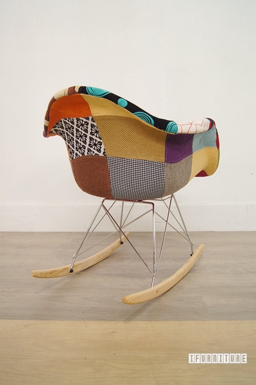 RAR Replica Eames rocking chair Fabric Patch Version