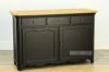 Picture of CHATEAU French Style Solid Oak 3 Drawer 2 Door 138 Sideboard *Dark