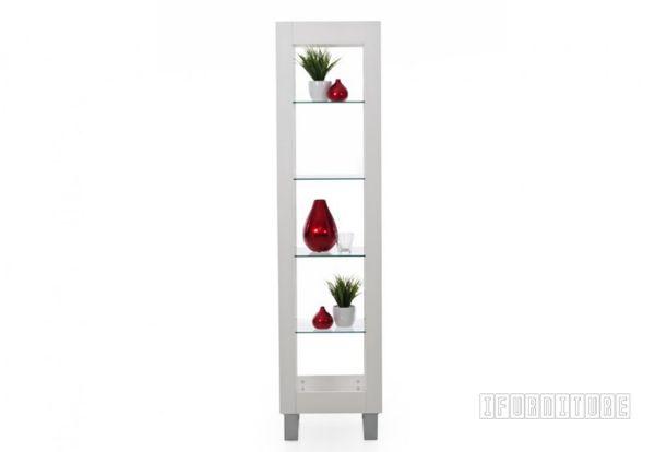 Picture of MIAMI White Gloss Small Display Cabinet