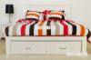 Picture of BRENNA White Wash Oak Bed in Queen Size *Panel Headboard