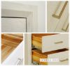 Picture of BRENNA White Wash Oak Bed in Queen Size *Panel Headboard