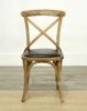 Picture of CROSS BACK Oak Dining Chair *Black PU