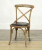 Picture of CROSS BACK Oak Dining Chair *Black PU