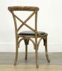 Picture of CROSS BACK Oak Dining Chair *Black PU
