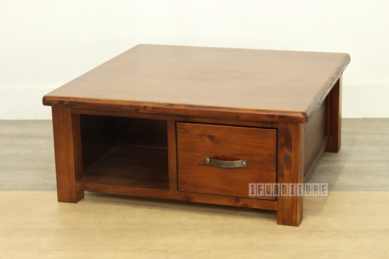 FEDERATION Rustic Pine Square Coffee Table