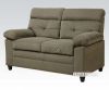 Picture of Alicia Sofa in Light & Dark Brown Velvet Fabric