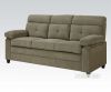 Picture of Alicia Sofa in Light & Dark Brown Velvet Fabric