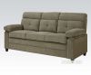 Picture of Alicia Sofa in Light & Dark Brown Velvet Fabric