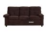 Picture of Alicia Sofa in Light & Dark Brown Velvet Fabric