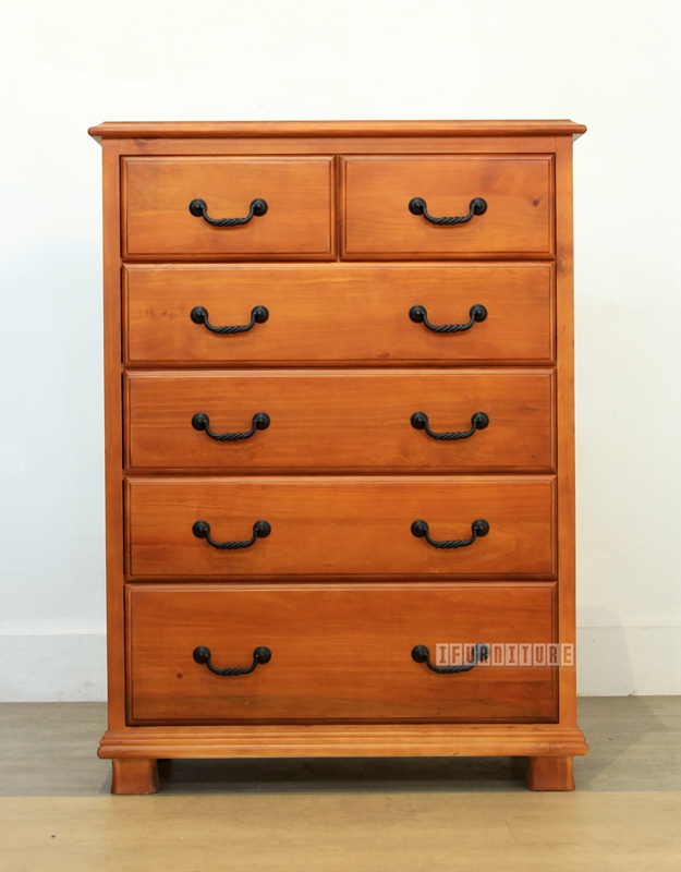 AUGUST Solid Pine Tallboy NZ's furniture portal with biggest showroom