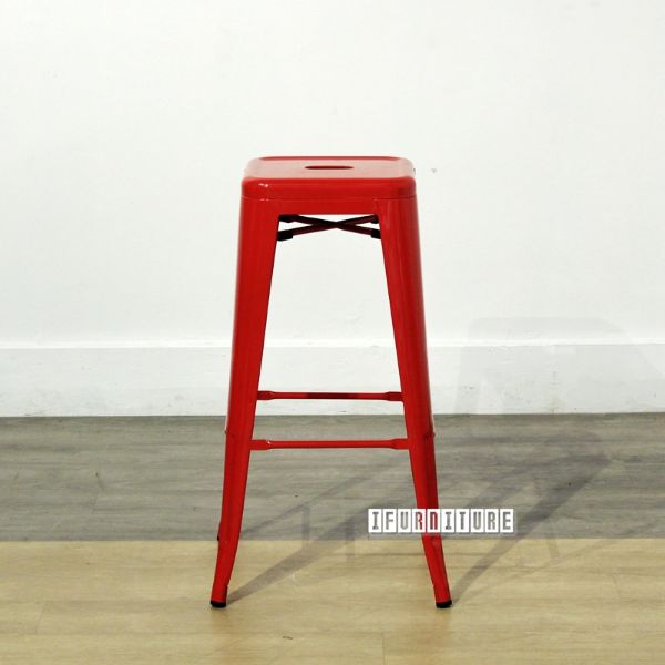 Picture of TOLIX Replica Bar Stool * Red H65