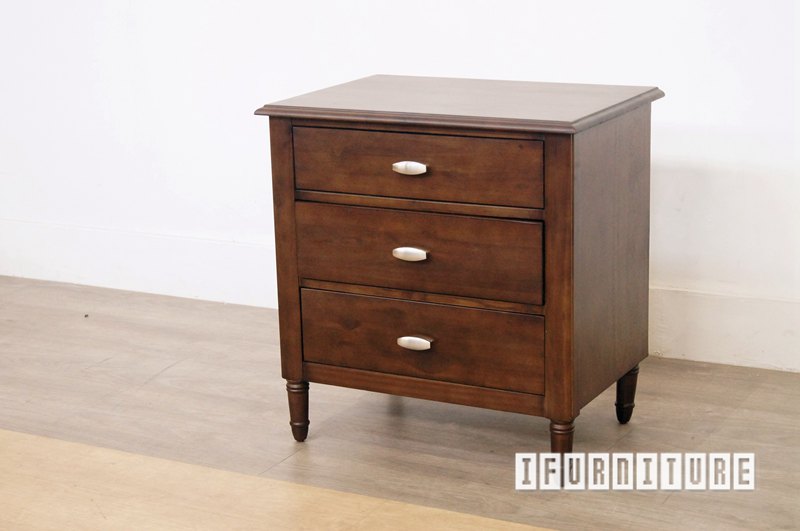 PRAGUE Bedside Table (Silver Wattle Timber)
