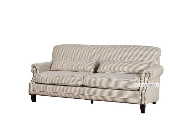 Picture of NORAH Sofa with CELERY (Narrow Pencil Stripes) Design Fabric