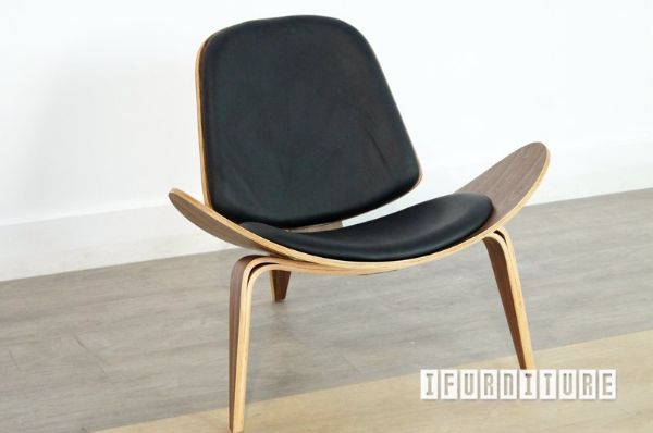 Picture of Replica Hans Wegner SHELL Chair *Full Italian Leather