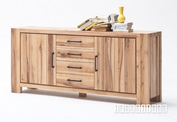 Picture of CARDIFF 206 Sideboard (Solid European Wild Oak & Made in Europe)