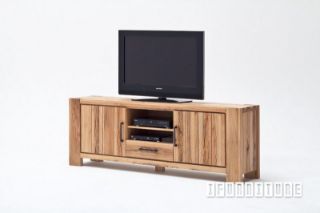 Picture of CARDIFF 206 TV Unit *Solid European Wild Oak & Made in Europe - WILDEICHE (WILD OAK, light Color)