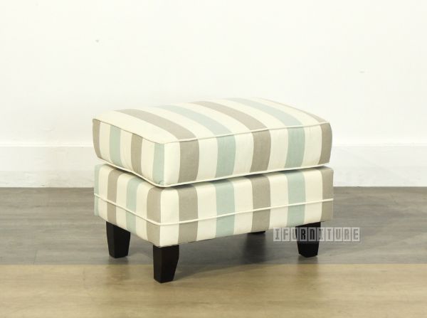 Picture of NORAH  Fabric Ottoman (Wide Stripy)