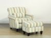 Picture of NORAH  Fabric Ottoman (Wide Stripy)