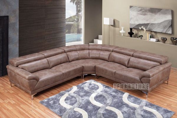 Picture of CROWTHORNE Modular Corner System Air Leather Sofa