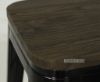 Picture of TOLIX Replica Bar Stool H76 with Rustic Elm Seat - Gun