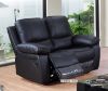 Picture of ABINGTON Reclining Genuine Leather Sofa (Black)