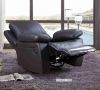 Picture of ABINGTON Reclining Genuine Leather Sofa (Black)