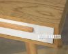 Picture of AMALFI 3Drawer Writing Desk *Solid Oak Legs