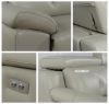 Picture of CHELSEA Electrical Recliner 100% Genuine Leather Lounge Suite *Beige