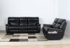 Picture of BATTERSEA Electrical Recliner 100% Genuine Leather Lounge Suite *Black