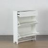 Picture of LACEY White Gloss Shoe Cabinet
