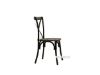 Picture of HANOVER Metal Cross Back Chair (Solid Elm Seat) - Black