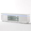 Picture of OCEAN White High Gloss 175 TV Unit With Remote Controled Lights