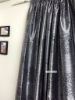 Picture of 100% Block Out Floral Grey Readymade Curtain *8 sizes